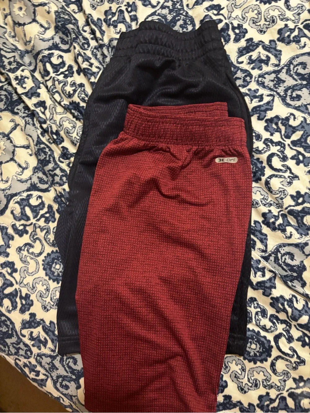 Athletic Works Men's Red and Black Athletic Shorts